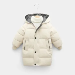 2-12Y Kids Children's Down Outerwear Winter Clothes Teen Boys And  Girls ,  Thicken Warm Long  Jackets