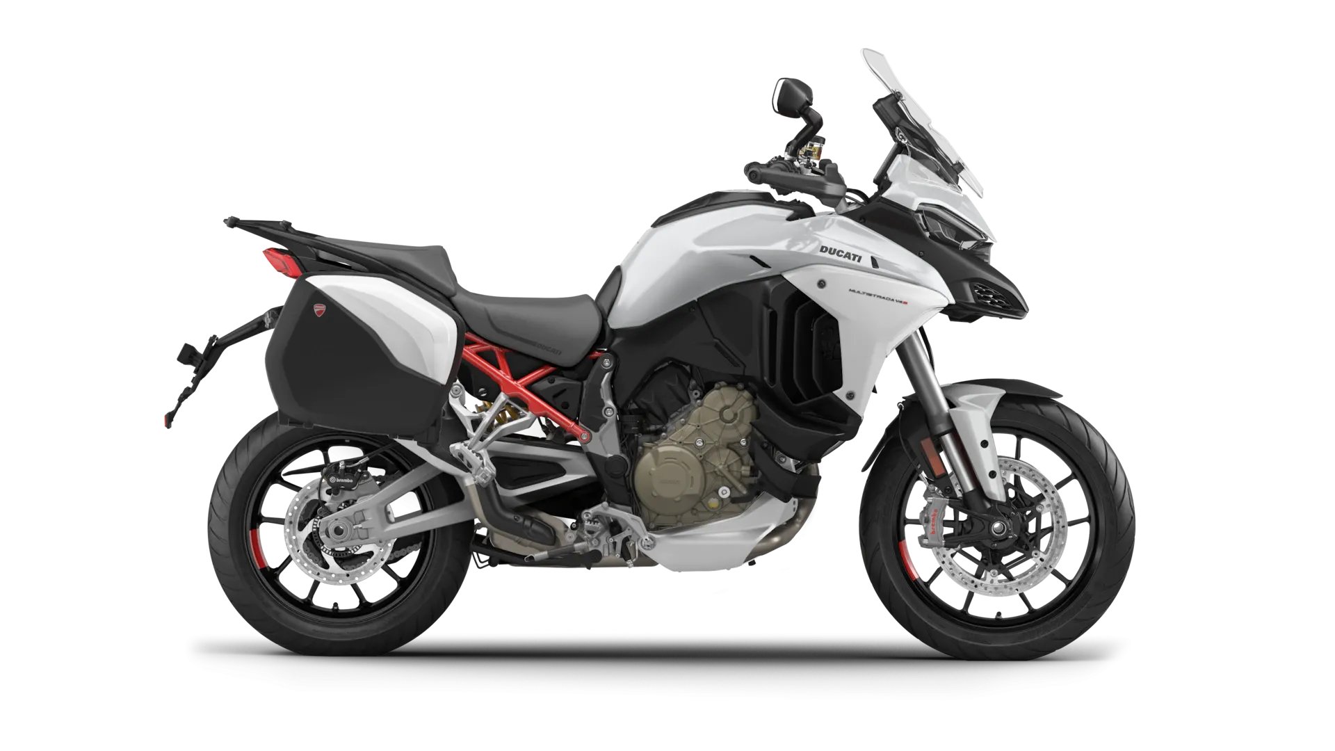 2024 Ducati Multistrada V4 S Travel & Radar Iceberg White Alloy Wheels