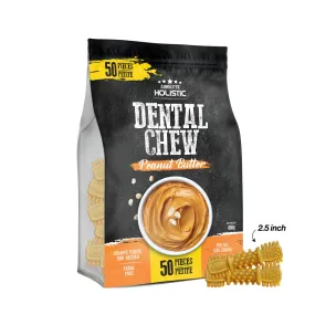 Absolute Holistic Dog Dental Chew Peanut Butter Petite 450g - 50pcs (2.5")