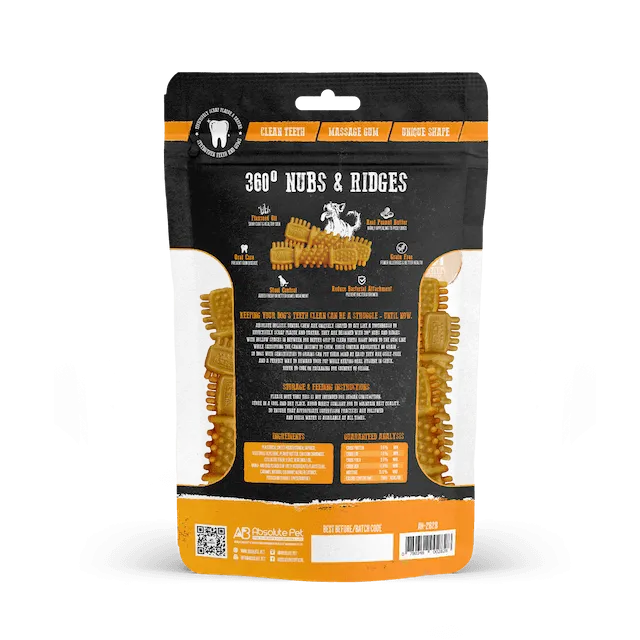 Absolute Holistic Petite Dental Dog Chews (Peanut Butter)