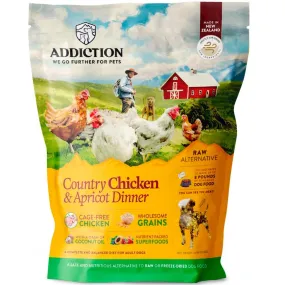 Addiction Country Chicken & Apricot Dinner Raw Alternative Dog Food 2lb