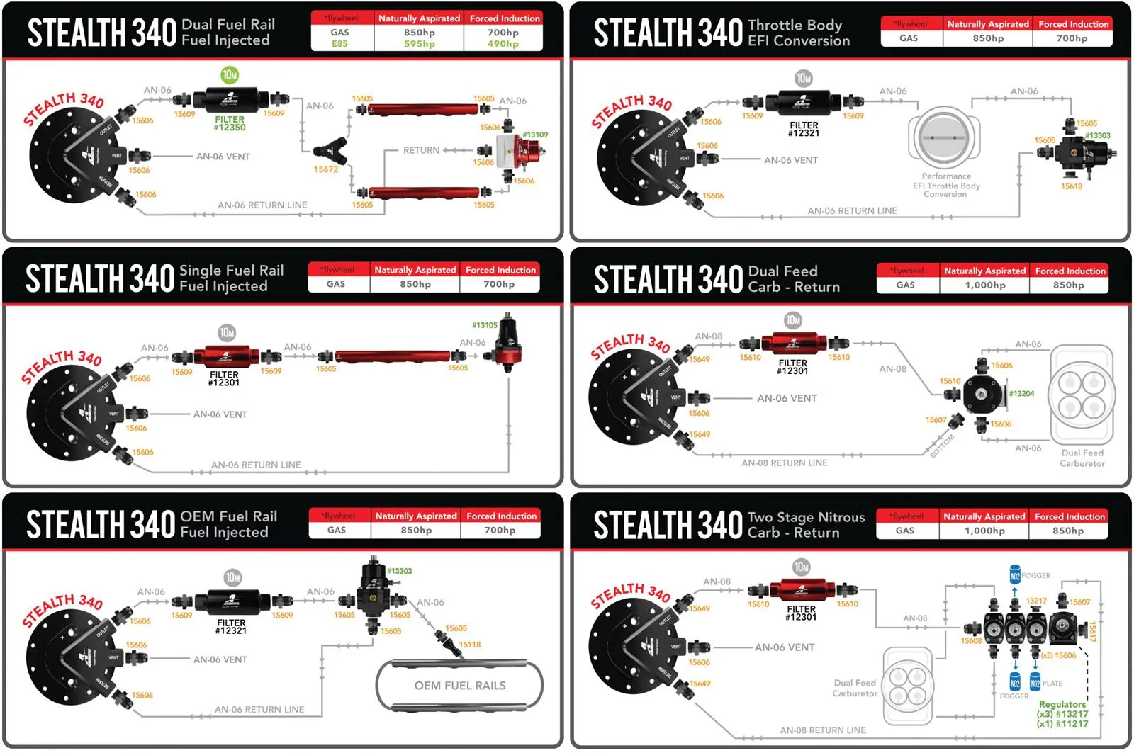 Aeromotive 340 Stealth Fuel Tanks 18330