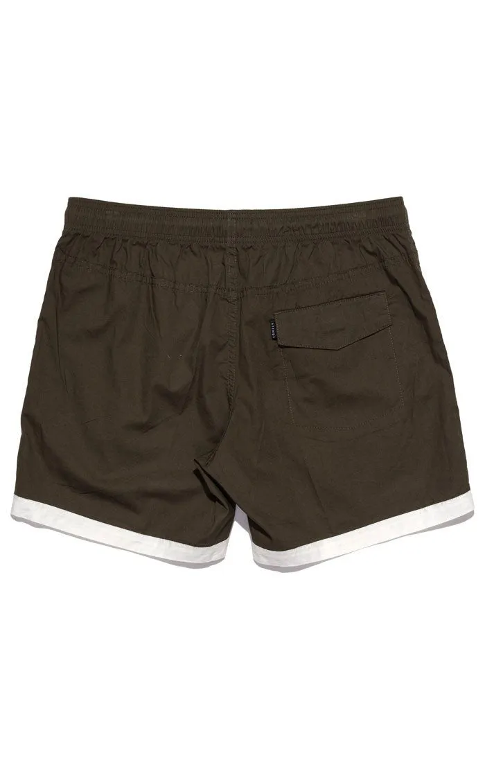 Afends Mens Baywatch - Green Ether - Swim Shorts