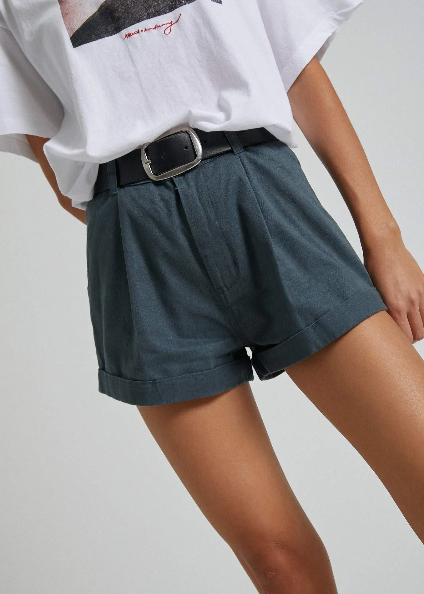 Afends Womens June - Hemp Short - Slate