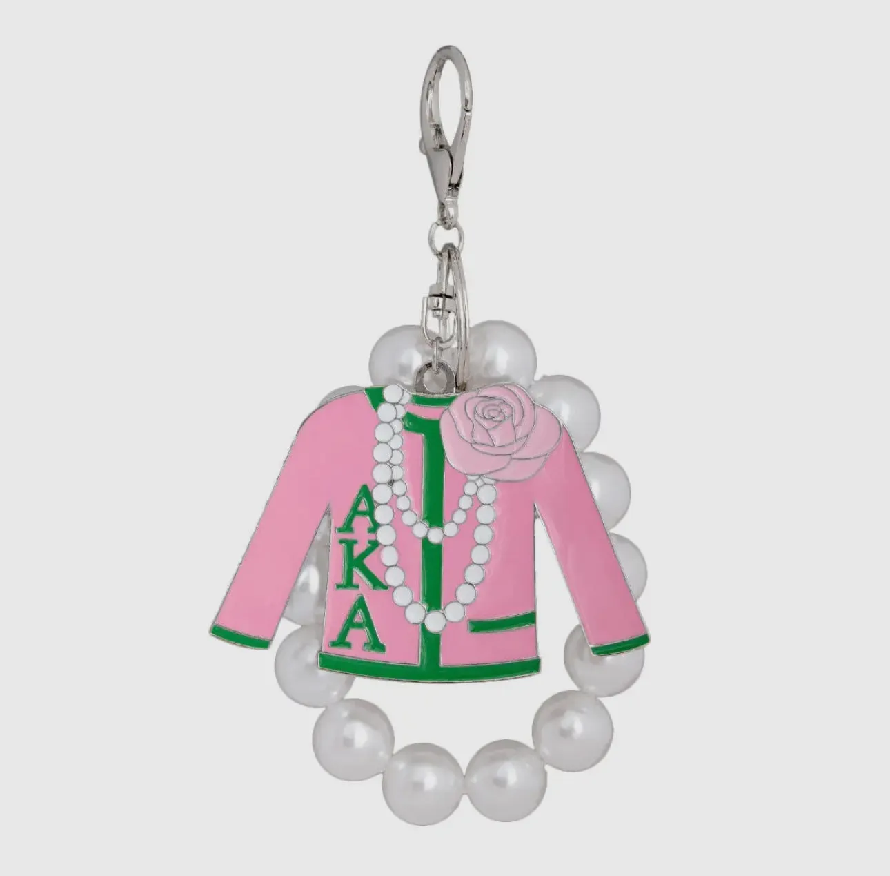 Alpha Kappa Alpha Sorority Inspired Sweater Keychain