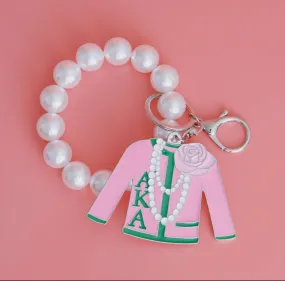 Alpha Kappa Alpha Sorority Inspired Sweater Keychain