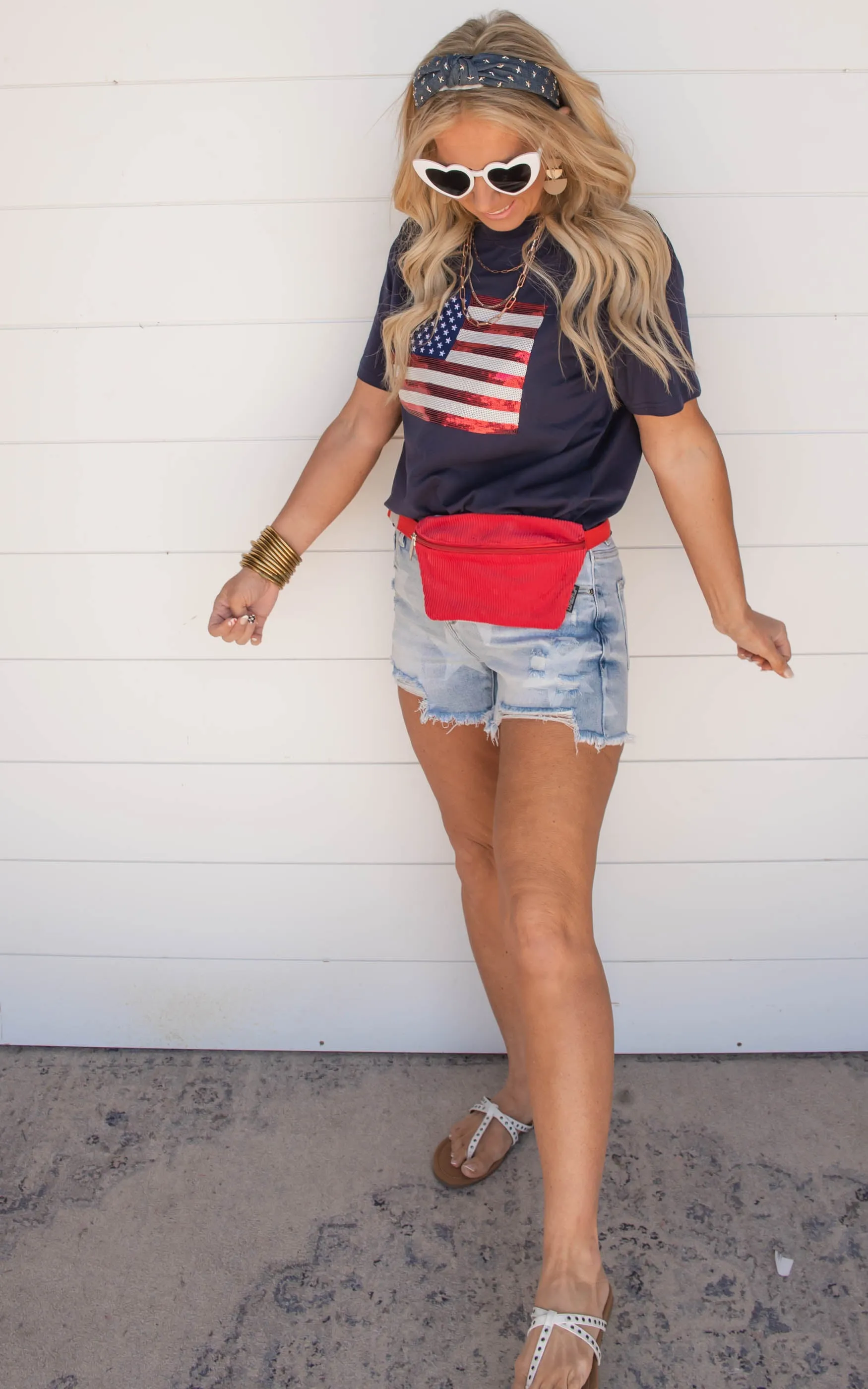 American Flag Sequin Top | FINAL SALE