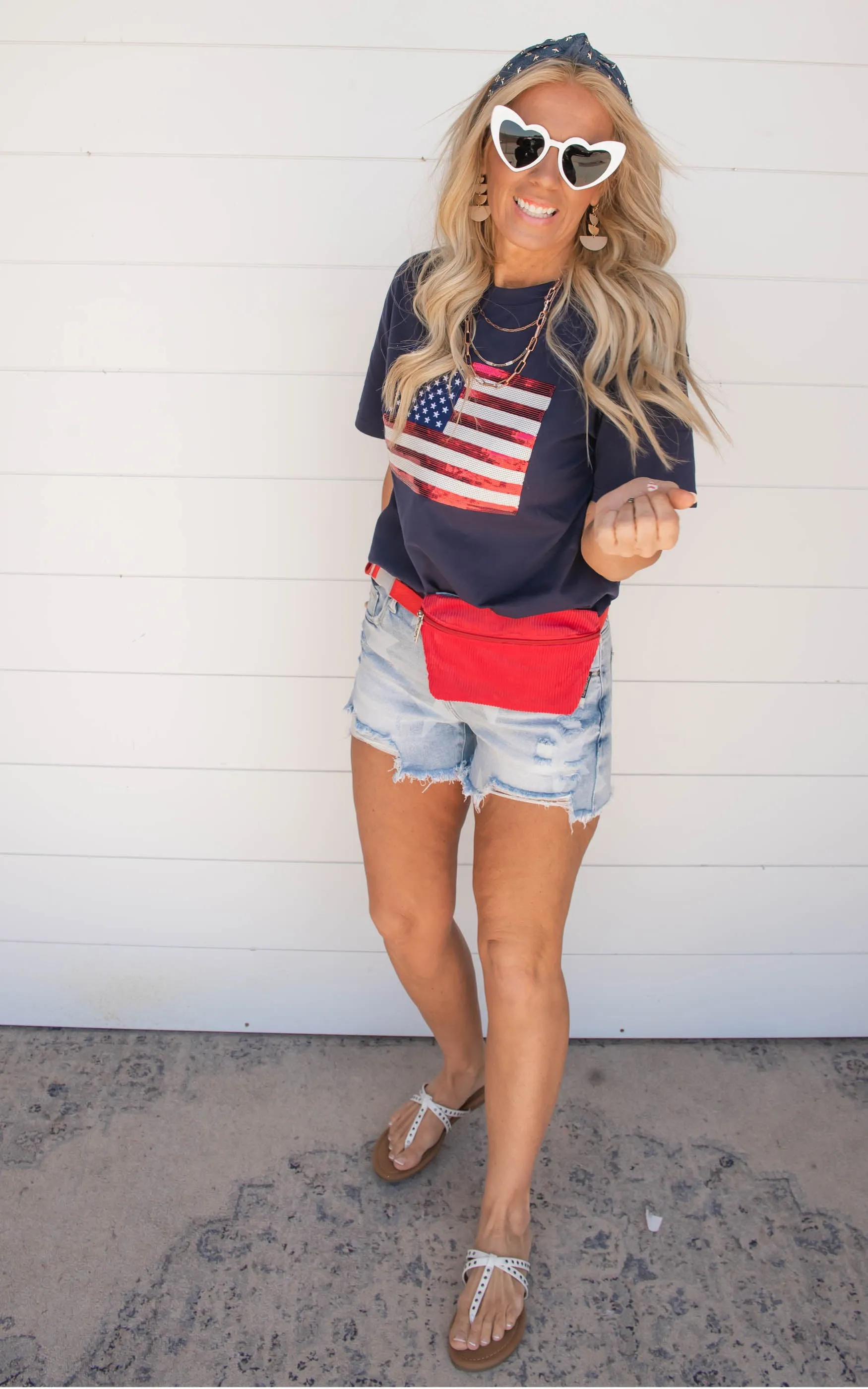 American Flag Sequin Top | FINAL SALE