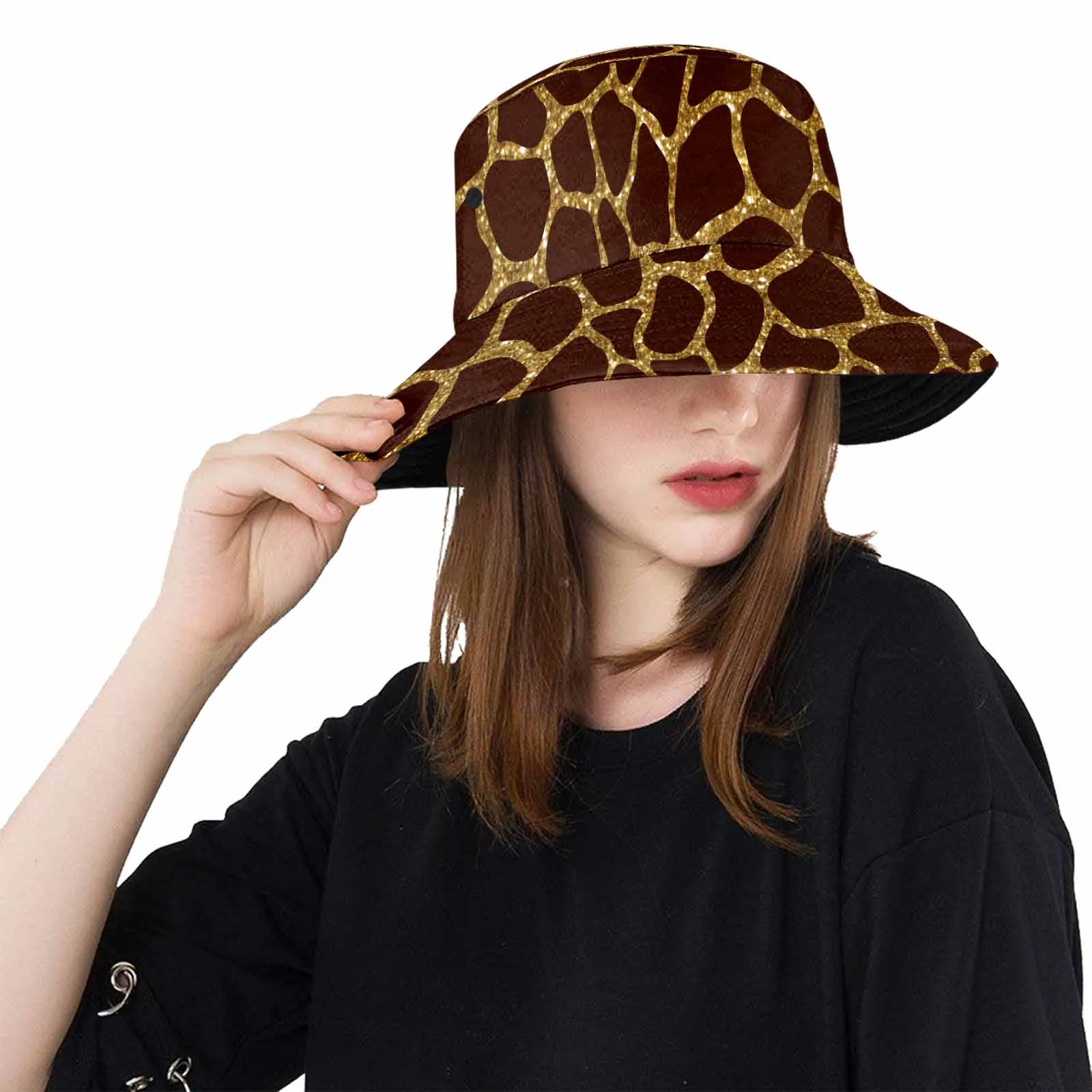 Animal print 6  Unisex Summer Single-Layer Bucket Hat