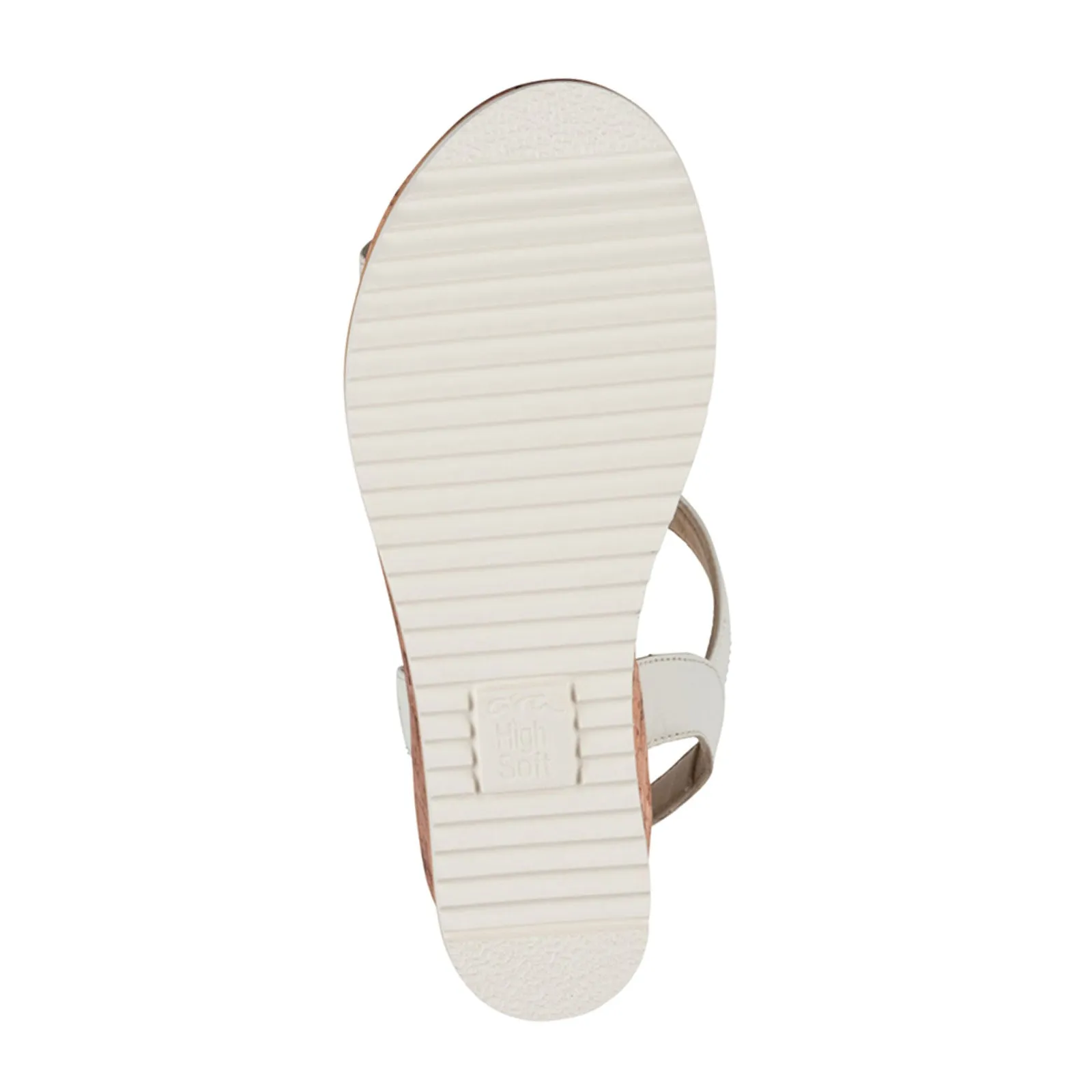 Ara Palmdale Wedge Sandal (Women) - White Nappa Leather