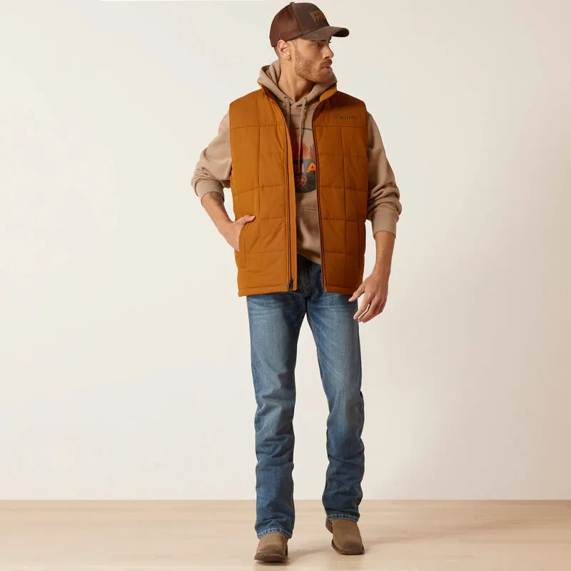 Ariat Mens Crius Insulated Vest Chestnut