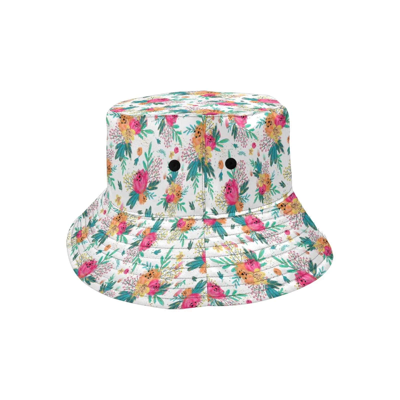 Australian Floral  Unisex Summer Single-Layer Bucket Hat