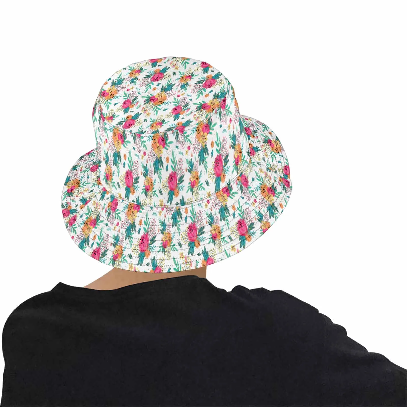 Australian Floral  Unisex Summer Single-Layer Bucket Hat