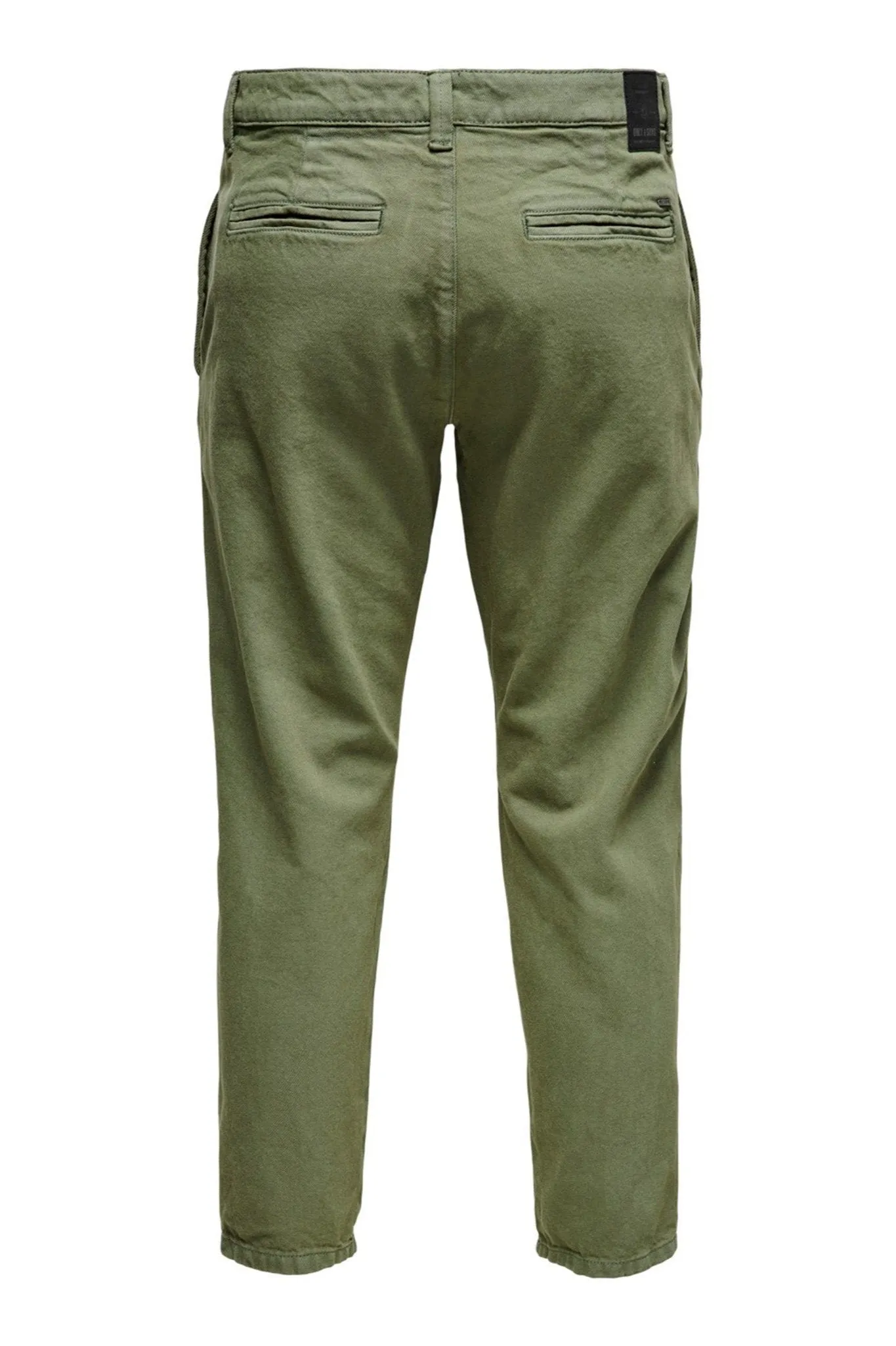 Avi Beam Chino Twill Trousers - Olive Night