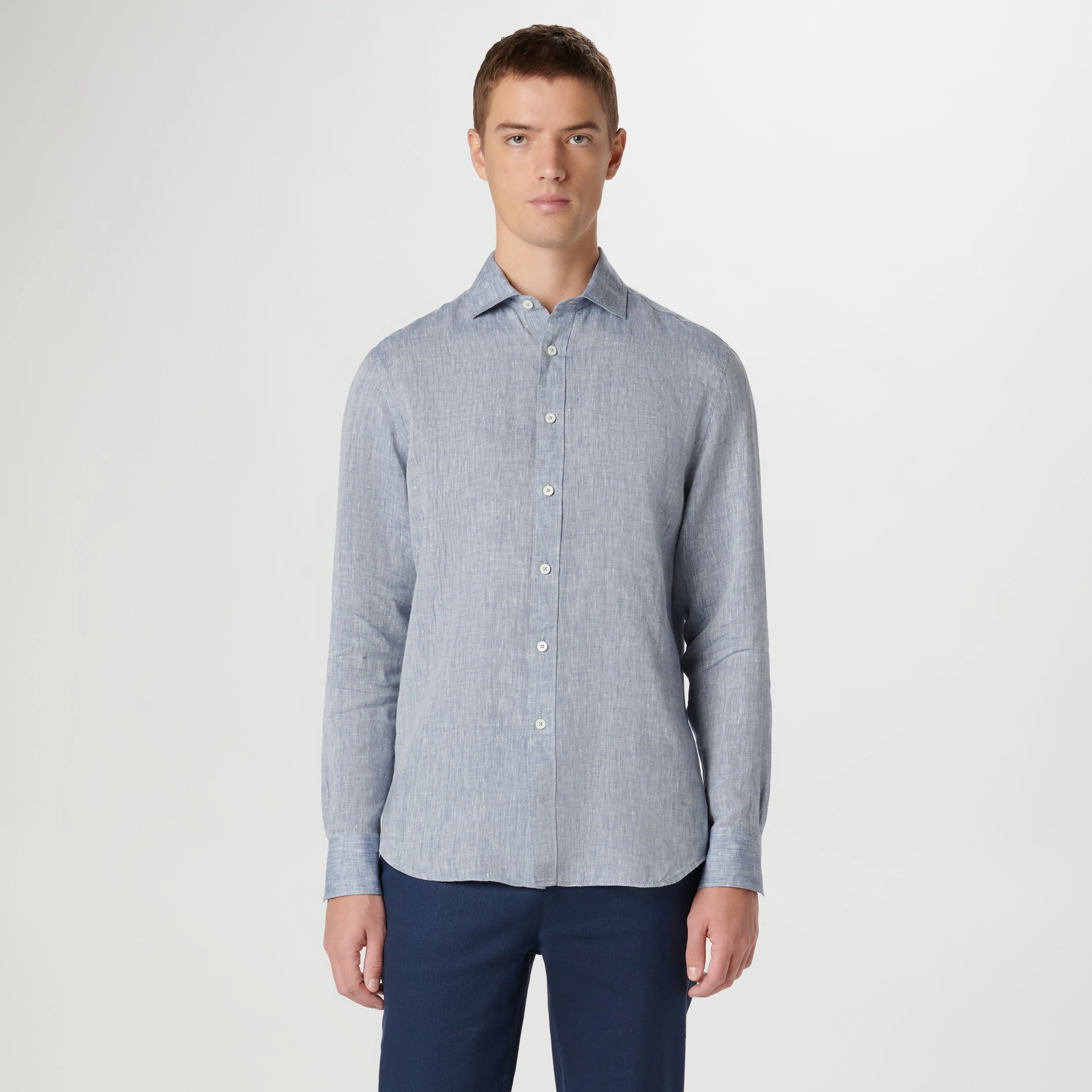 AXEL Solid Linen Shirt