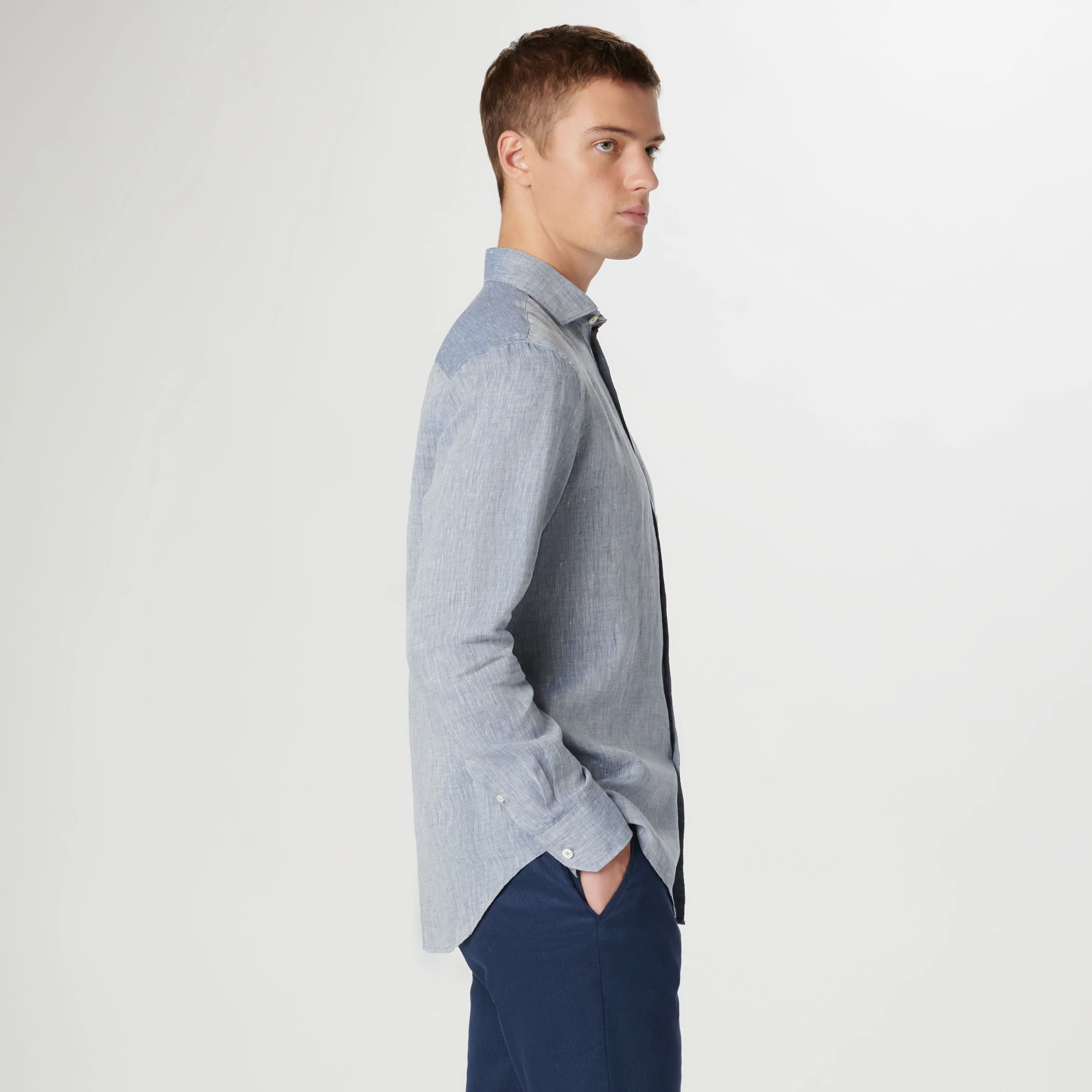 AXEL Solid Linen Shirt