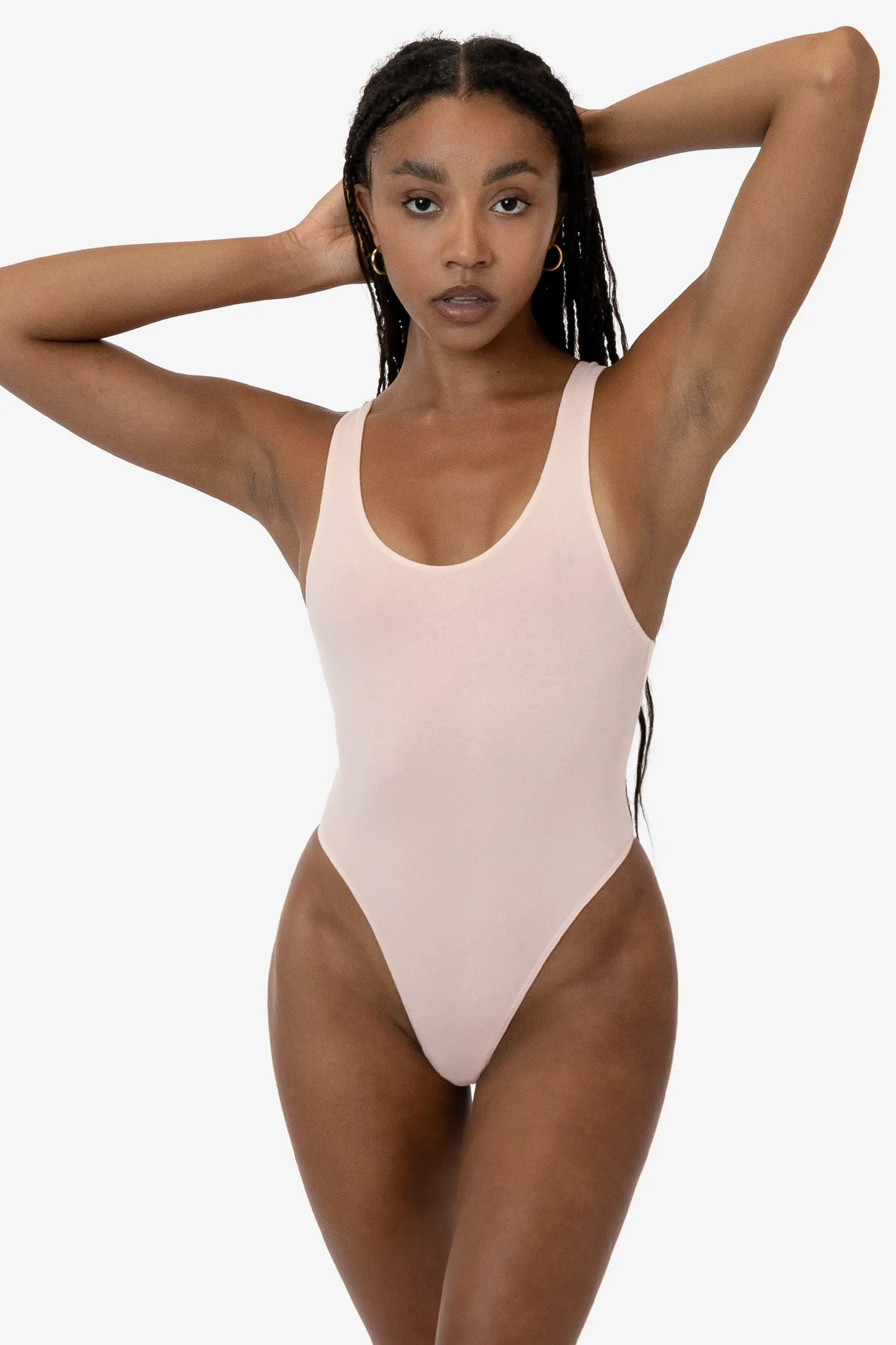 B310GD - Garment Dye Tank Thong Bodysuit