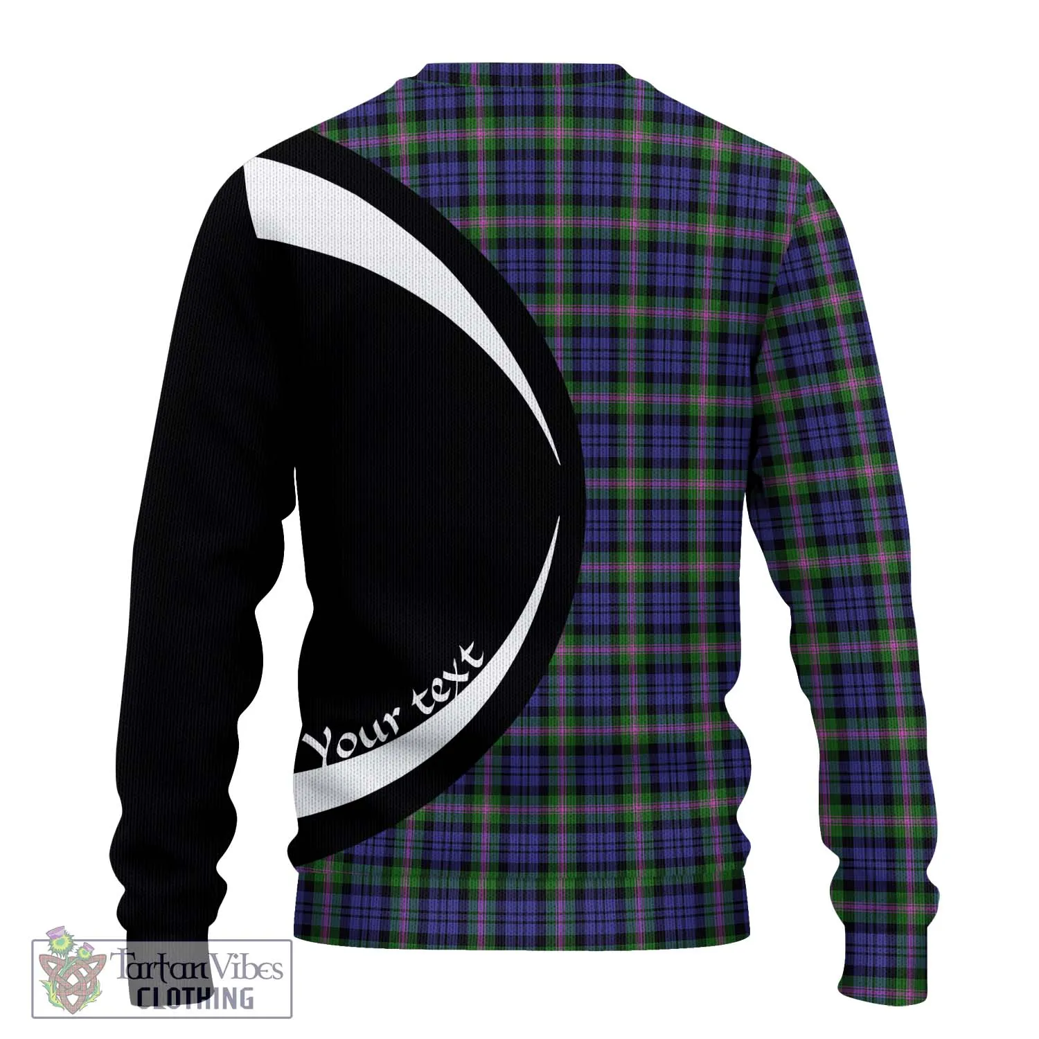 Baird Modern Tartan Ugly Sweater with Family Crest Circle Style