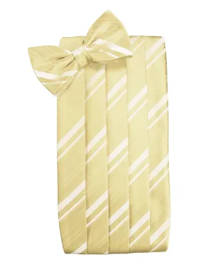 Banana Striped Satin Cummerbund Set