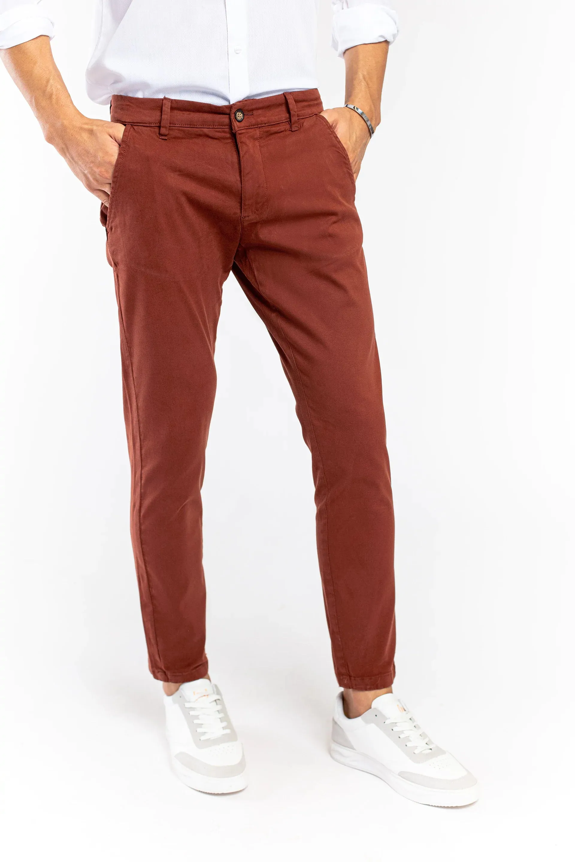 Basic Maroon Chinos