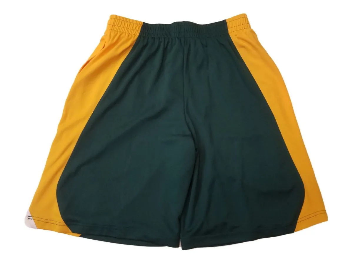 Baylor Bears Colosseum Green & Yellow Athletic Drawstring Shorts (L)