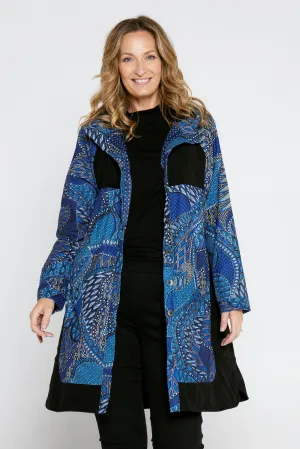 Bicheno Corduroy Coat - Lapis Lazuli