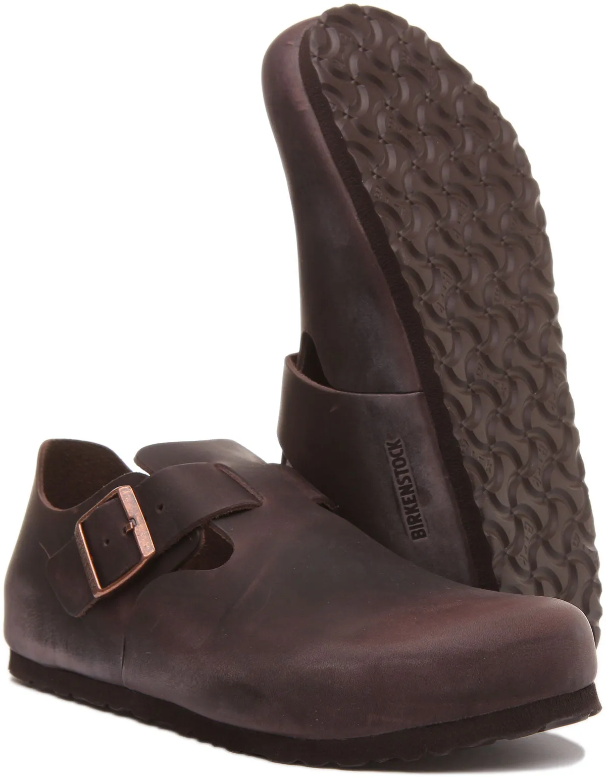 Birkenstock London Bs In Dark Brown For Men | Regular Fit