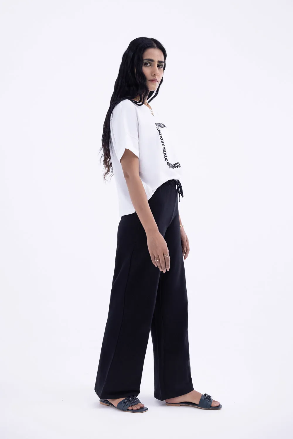 Black Cotton Culottes