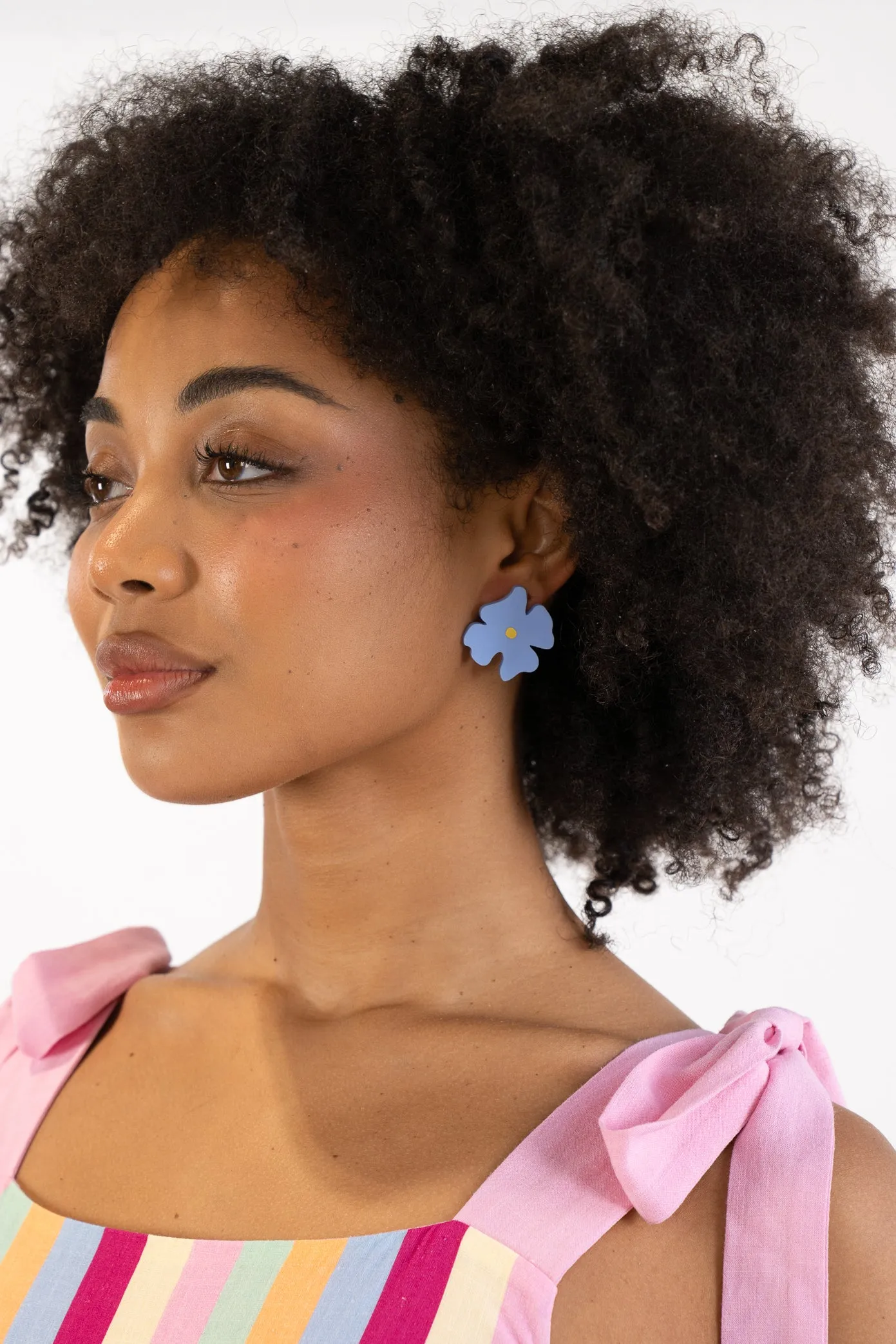 Blue Blossom Stud Earrings