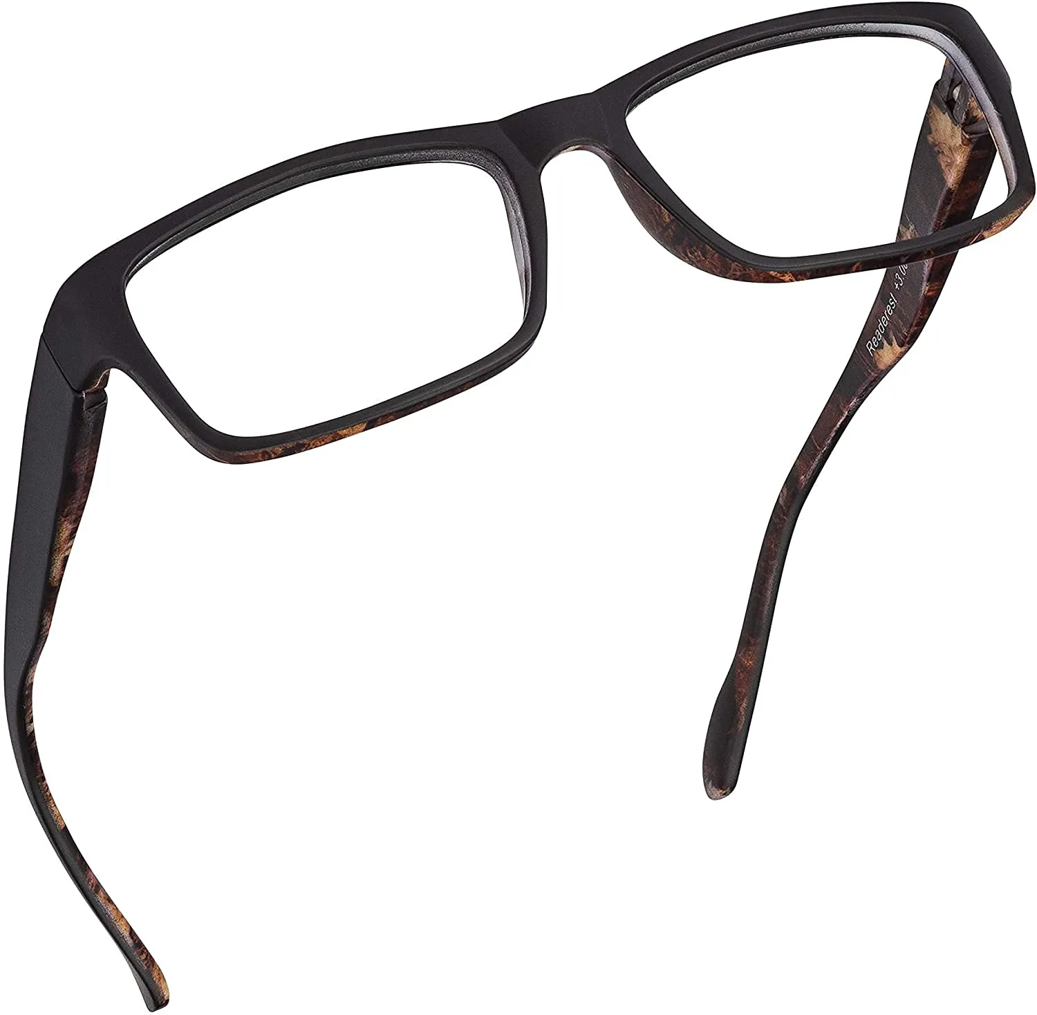 Blue Light Blocking Reading Glasses (Black/Camo, 225 Magnification) Computer