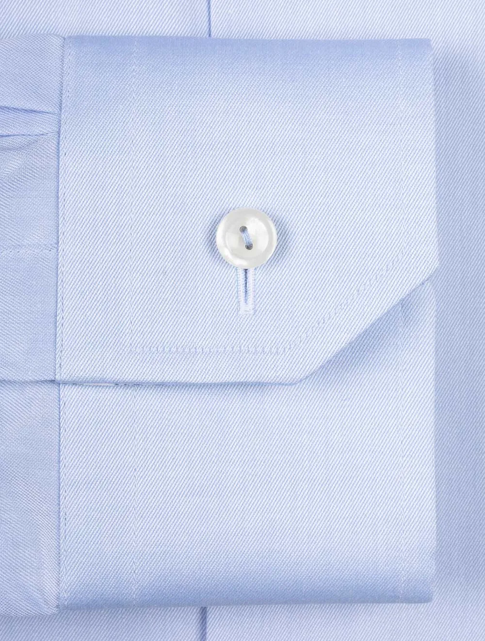 Blue Plain With Inlay Formal Contemporary Shirt