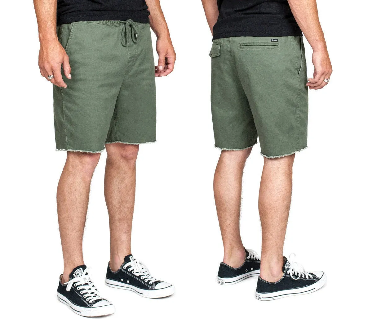 Brixton - Madrid Relaxed Fit Men's Drawstring Shorts, Cypress