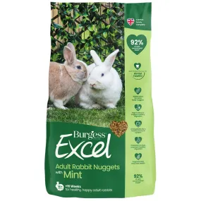 Burgess Excel Adult Rabbit Nuggets with Mint 3kg