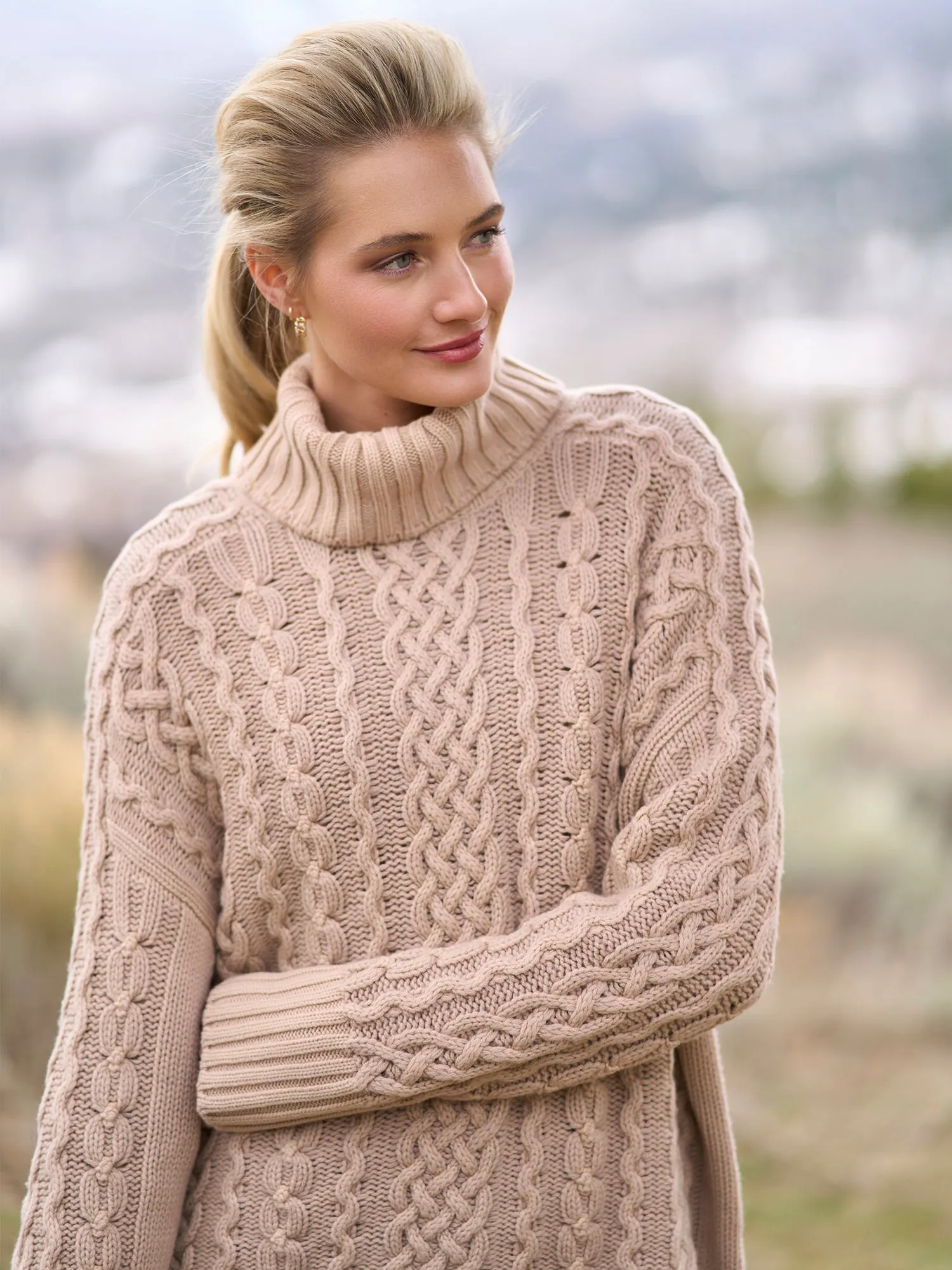 Burmesa Cashmere Turtleneck Sweater