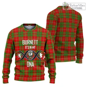 Burnett Tartan Ugly Sweater with Family Crest DNA In Me Style