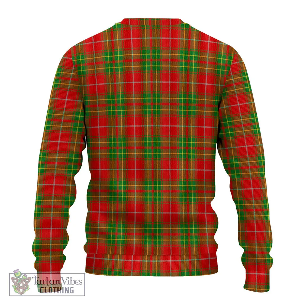 Burnett Tartan Ugly Sweater with Family Crest DNA In Me Style