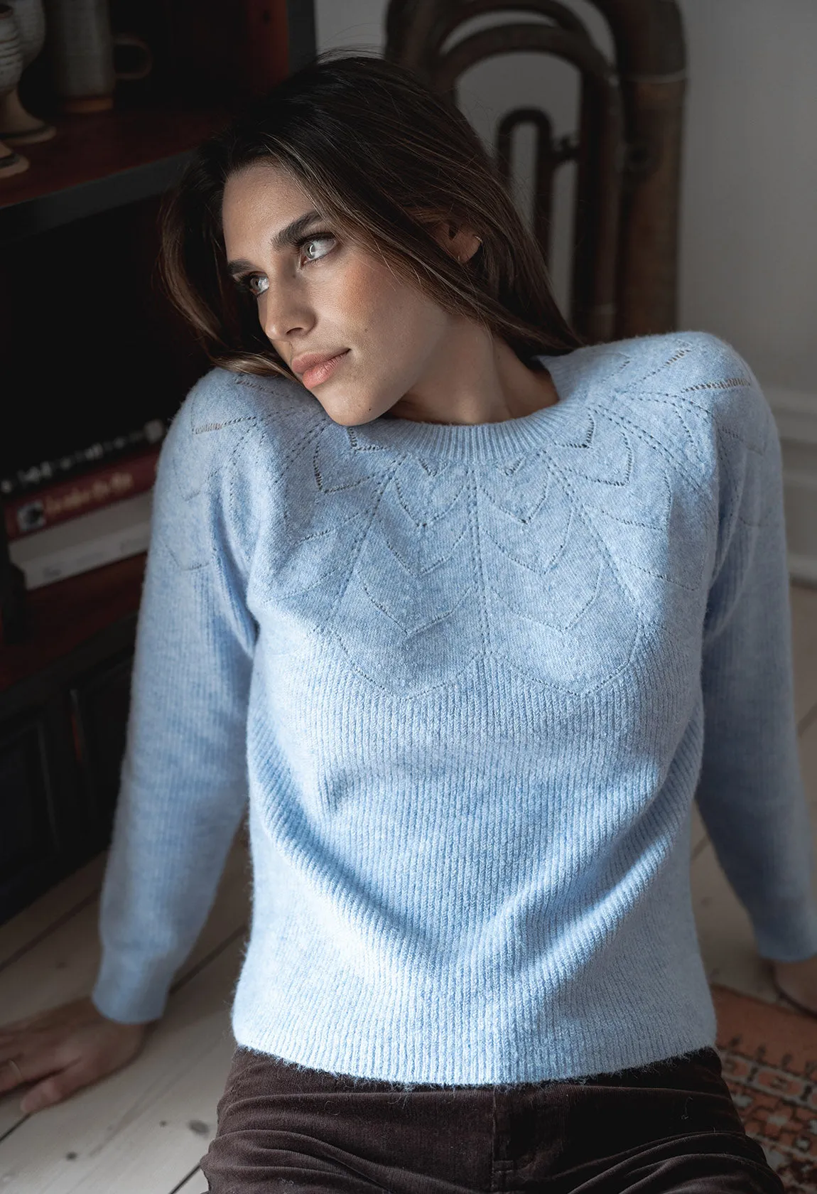 Camille Jumper in Sky Blue