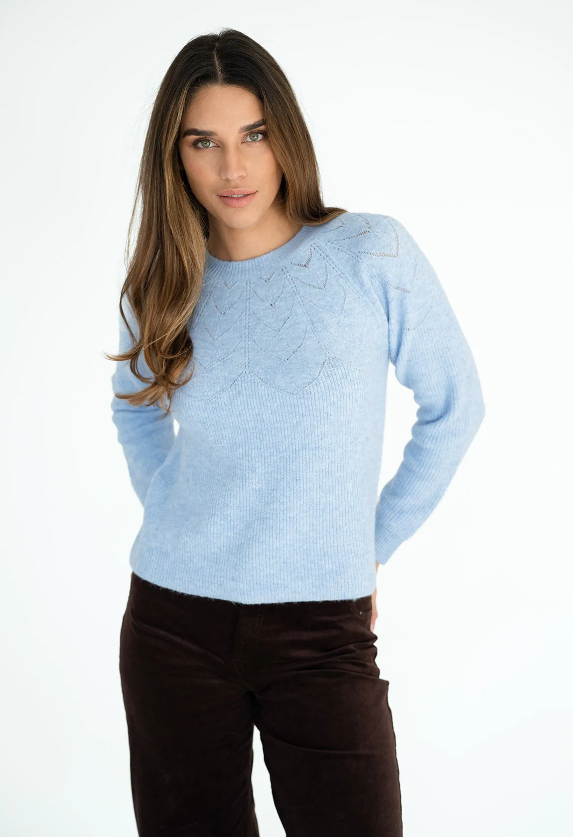 Camille Jumper in Sky Blue