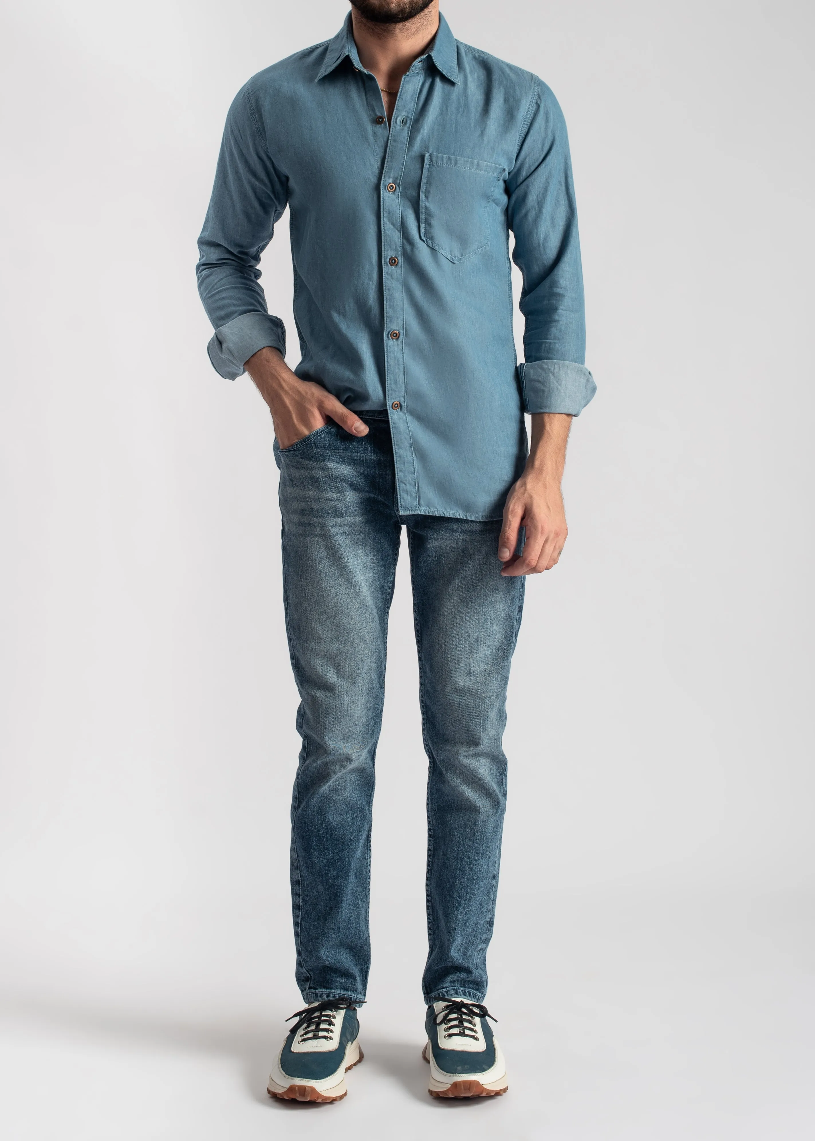 Cerulean Denim Shirt