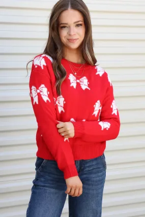 Charming Bow Sweater