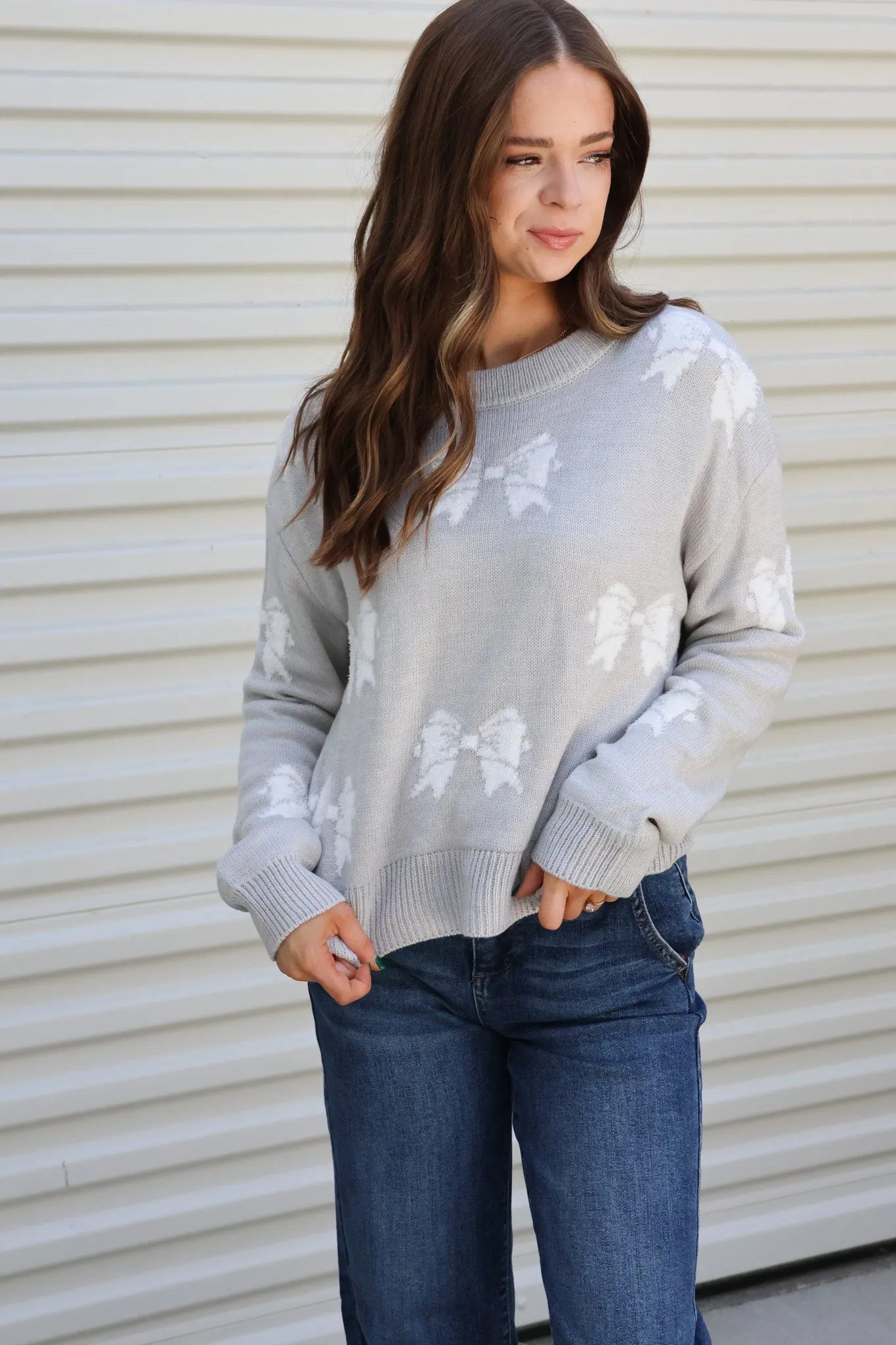 Charming Bow Sweater