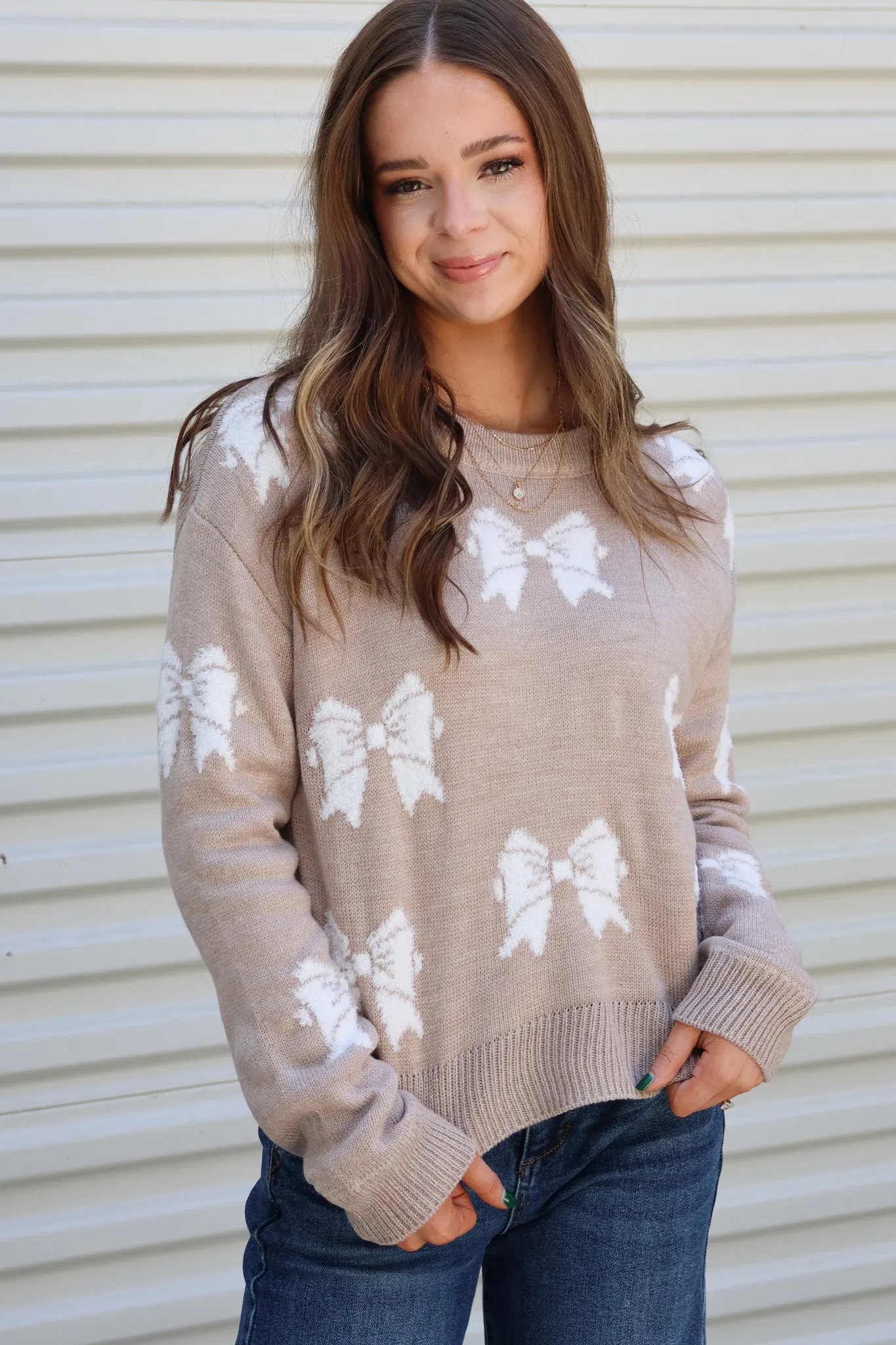 Charming Bow Sweater