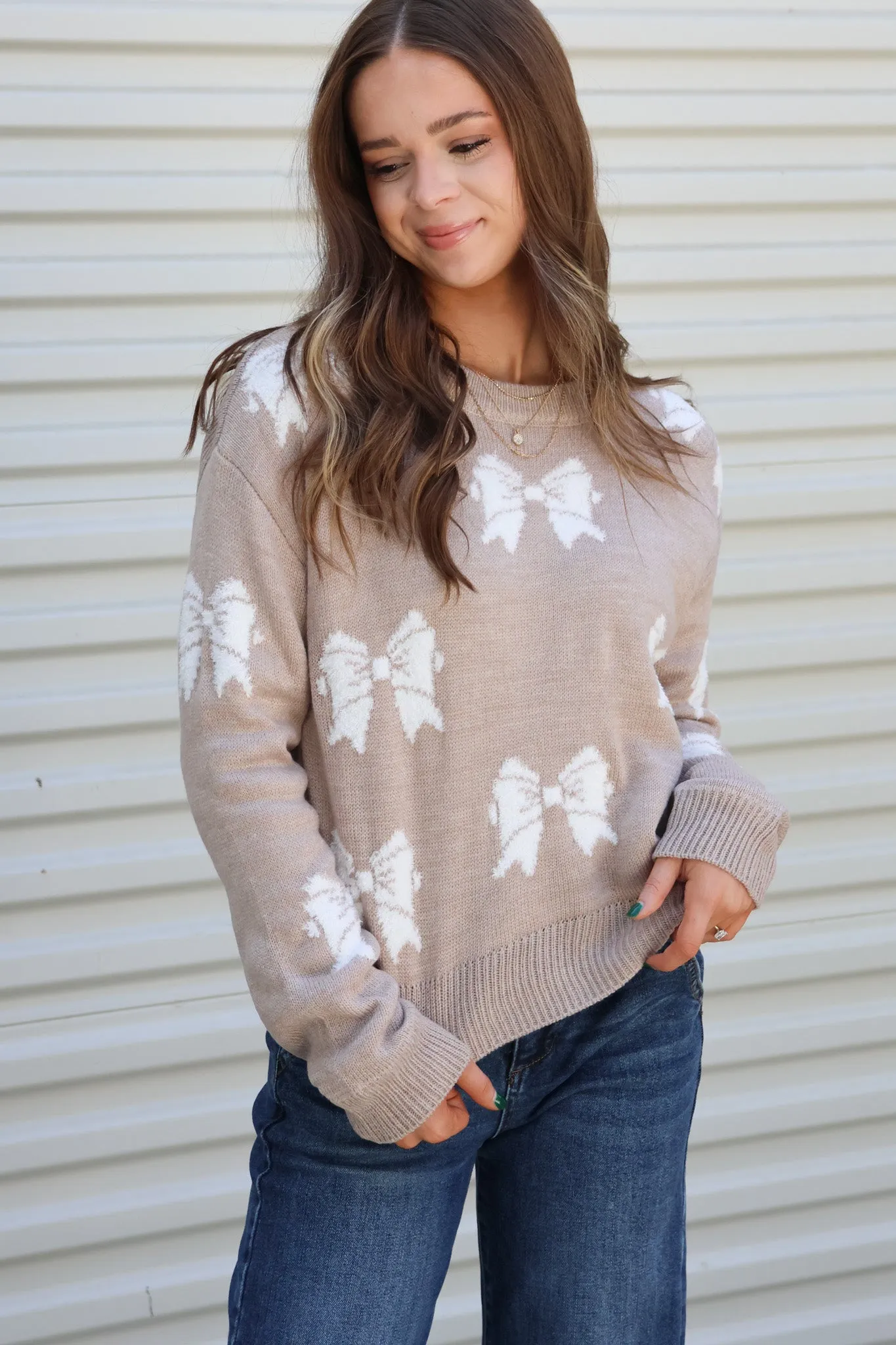 Charming Bow Sweater