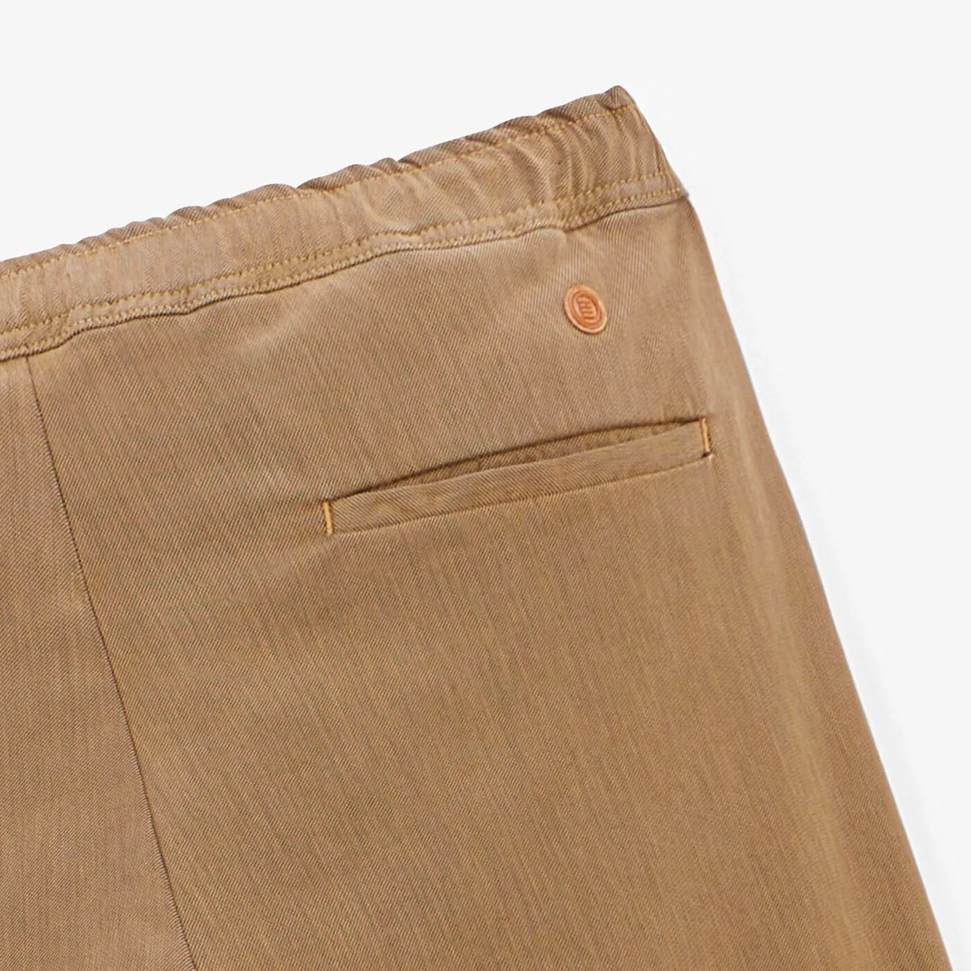 Chino 738 beige avec taille élastiquée