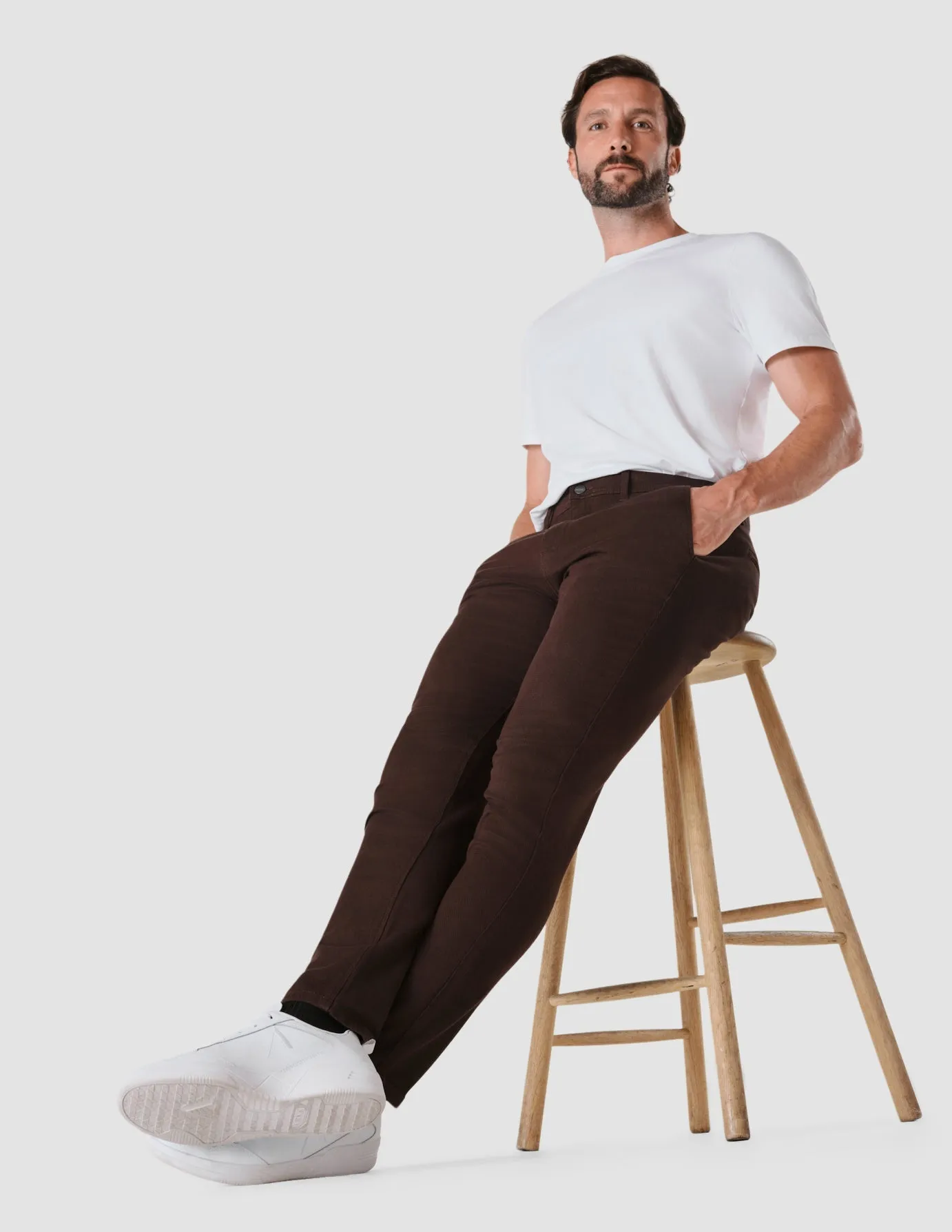 Classic Pants Slim Espresso