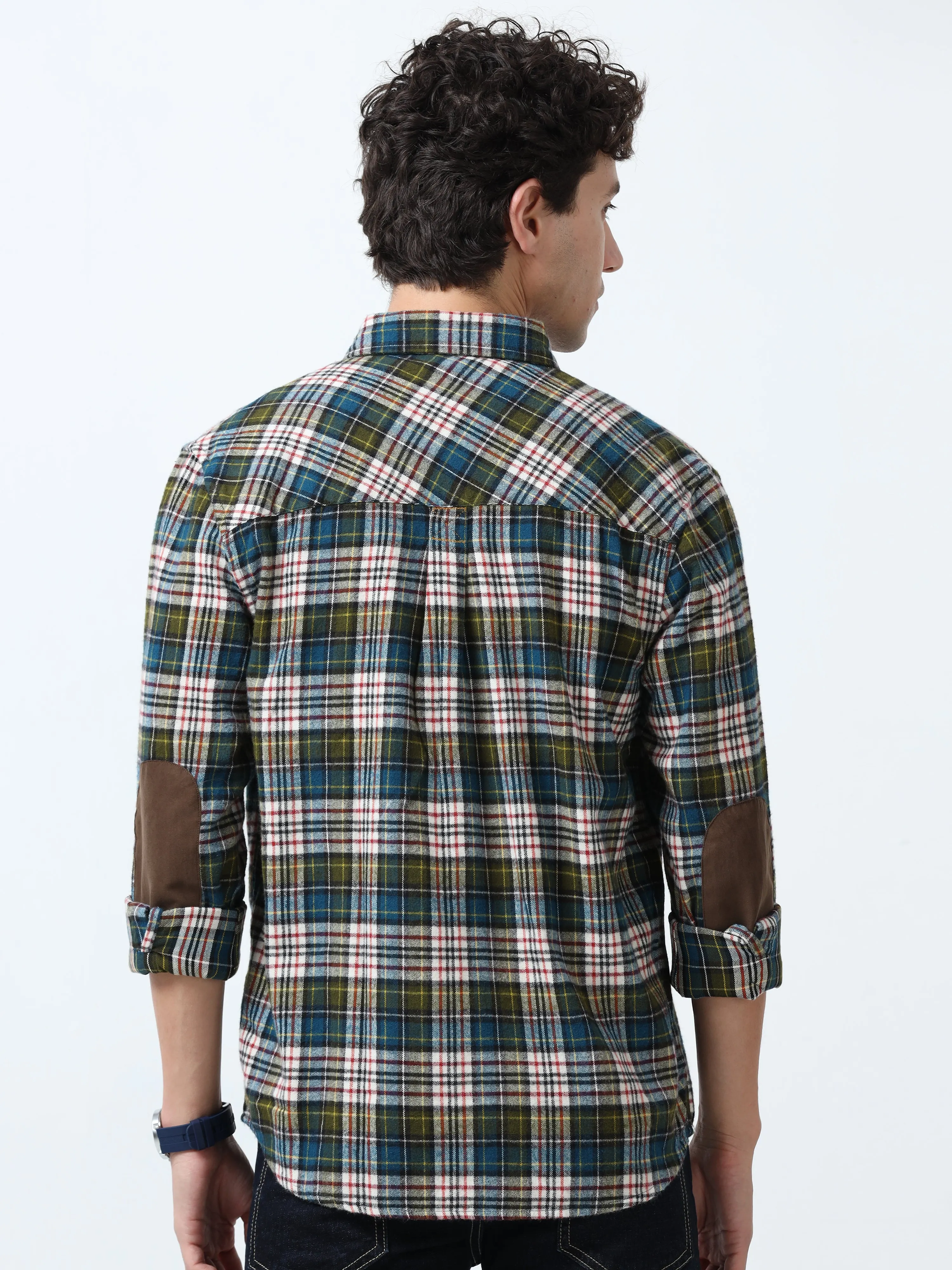 Clio - Brushed Checkered Shirt - Forest Plaid