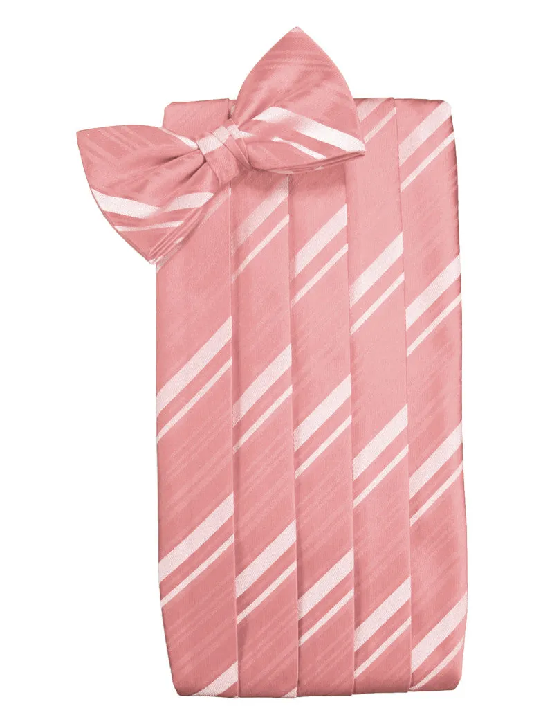 Coral Reef Striped Satin Cummerbund Set