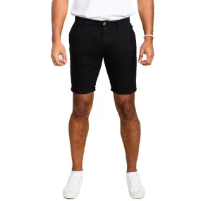 D555 Stretch Chino Shorts - Black