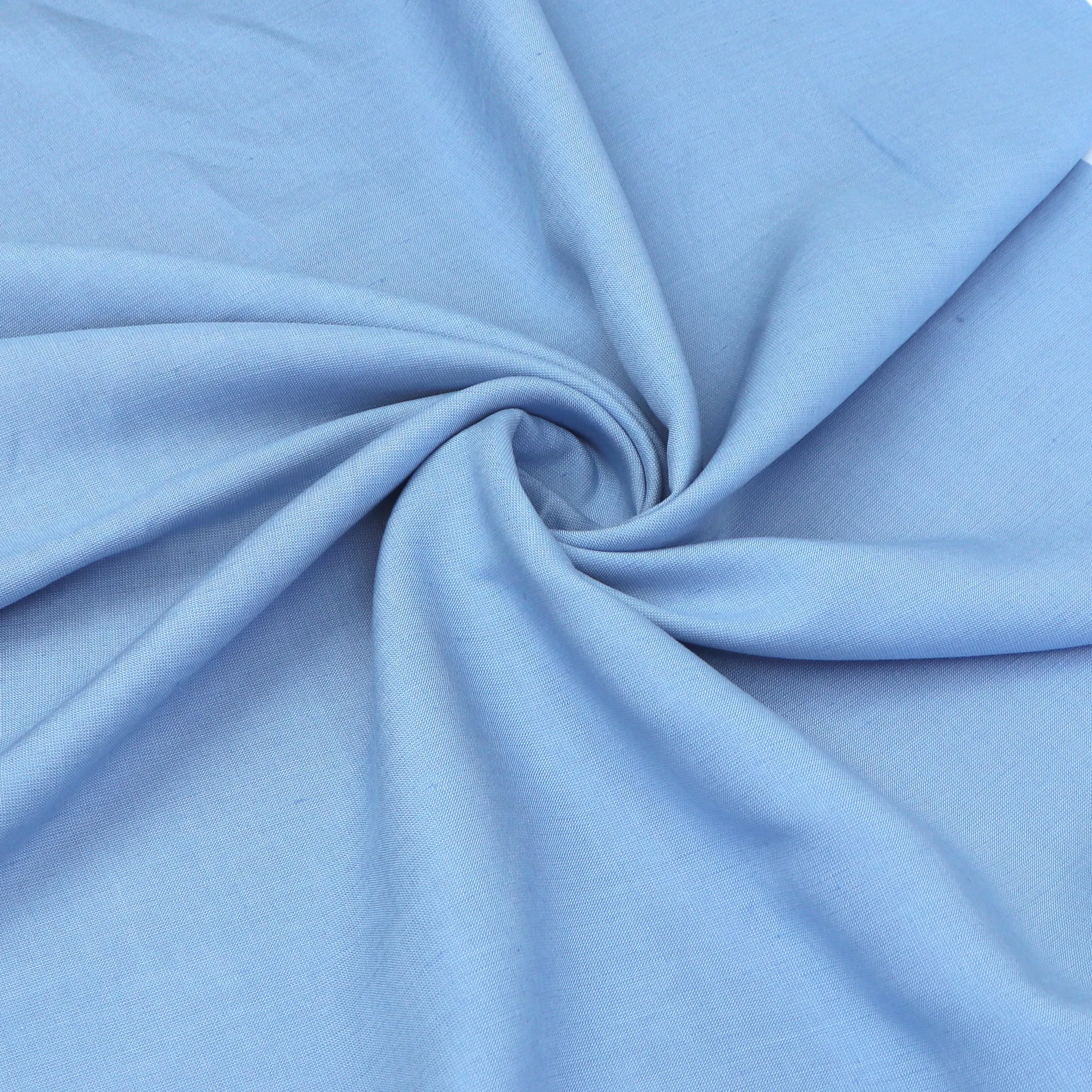 Deadstock Viscose Linen - Sky Blue