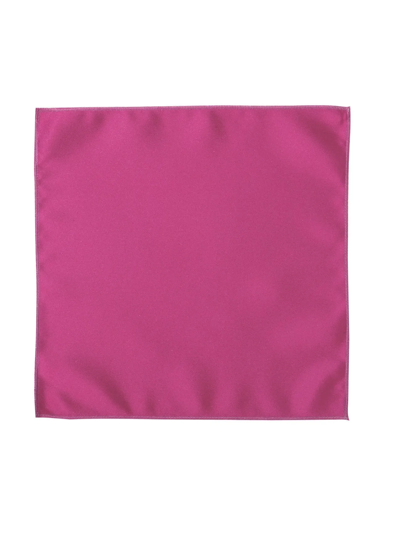 Deluxe Satin Formal Pocket Square (Hot Pink)